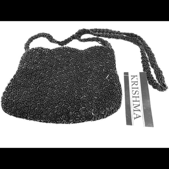 Beaded Clutch Cellphone Purse w Shoulder … - Picture 2 of 7